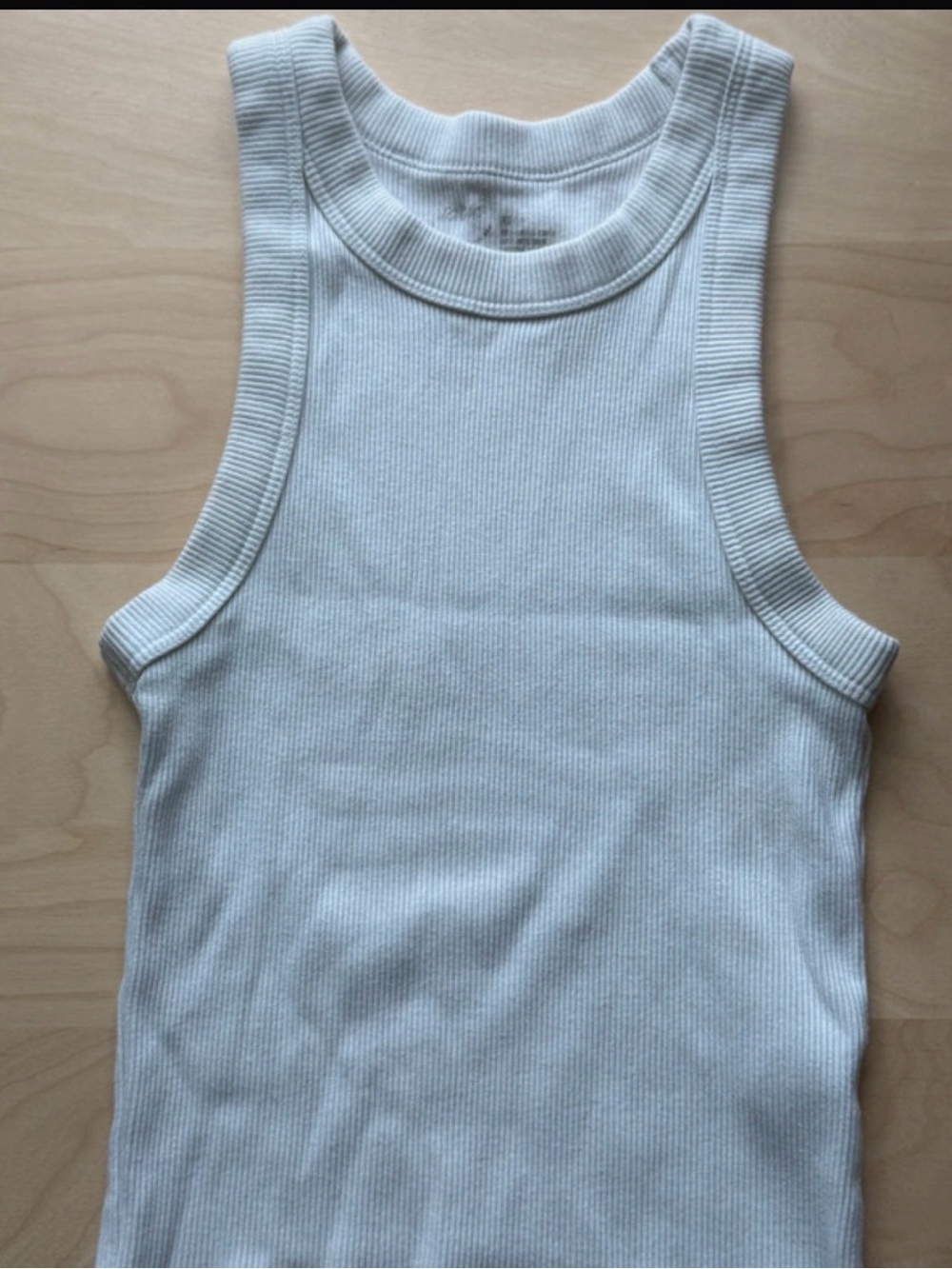 Aerie white ribbed  tank